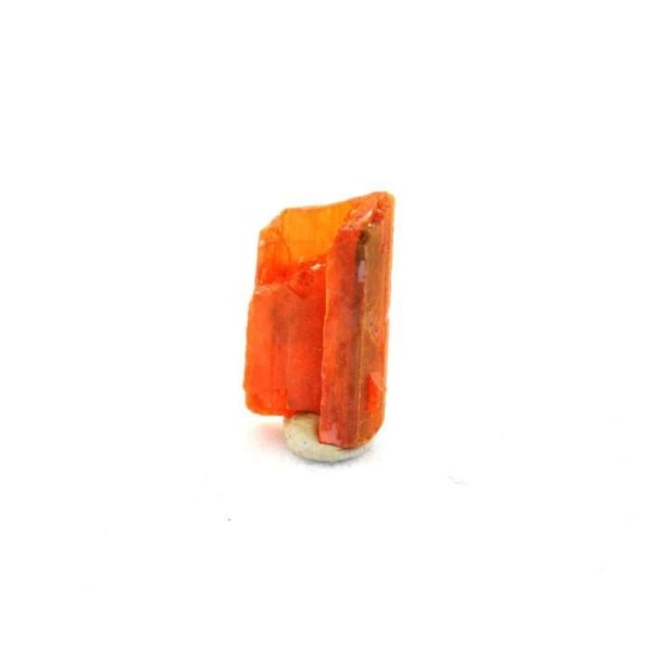 Sten og mineraler. Crocoite. 1,62 ct. Adelaide Mine, Dundas, Tasmanien, Australien.