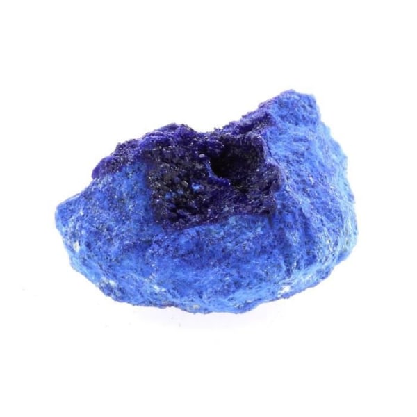 Stenar och mineraler. Azurit. 14,66 cent. Mikheevskoe-gruvan, Uralregionen, Ryssland.