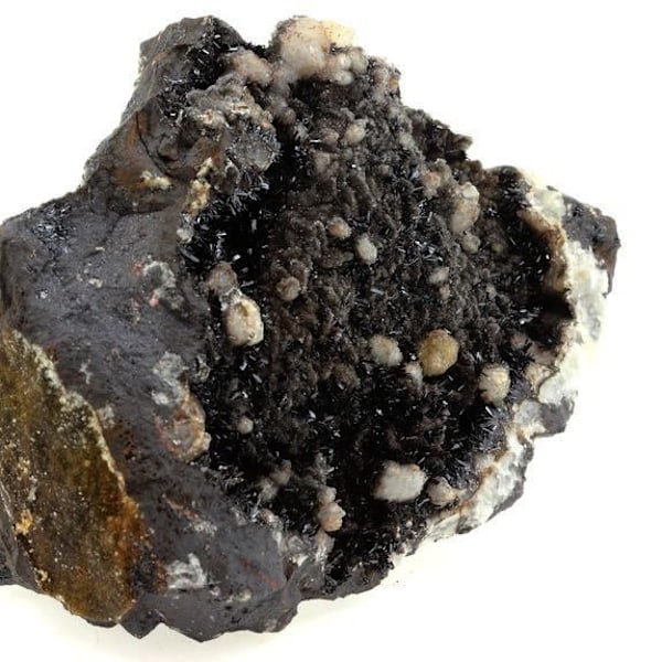 Sten og mineraler - ABIJOUX - Goethite + Kvarts - La Quille du Roy, Montredon, Tarn, Frankrig