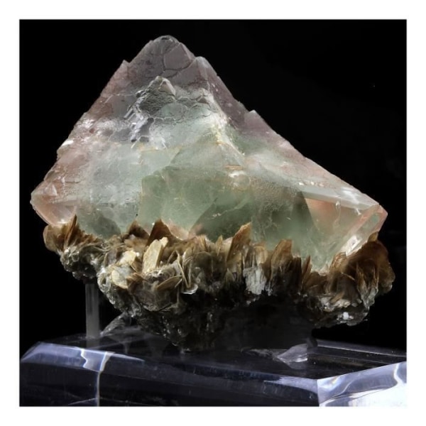 Stenar och mineraler. Fluorit, muskovit. 2608,5 ct. Nagar, Gilgit, Pakistan.