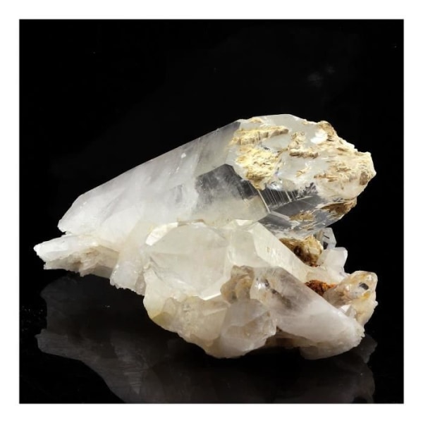 Stenar och mineraler. Kvarts + baryt. 710,5 cent. Le Grand Chatelard, Jarrier, Savoie, Frankrike..