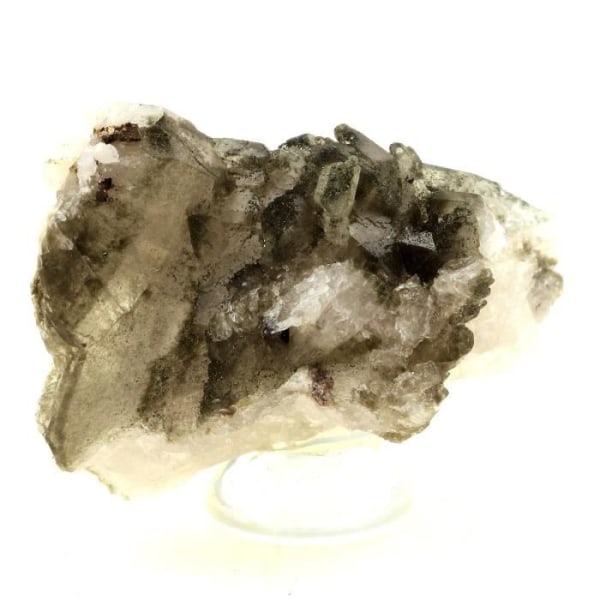 Stenar och mineraler. Anatas + Kvarts + Klorit. 214,0 cent. Les Rousses, Vaujany, Isère, Frankrike..