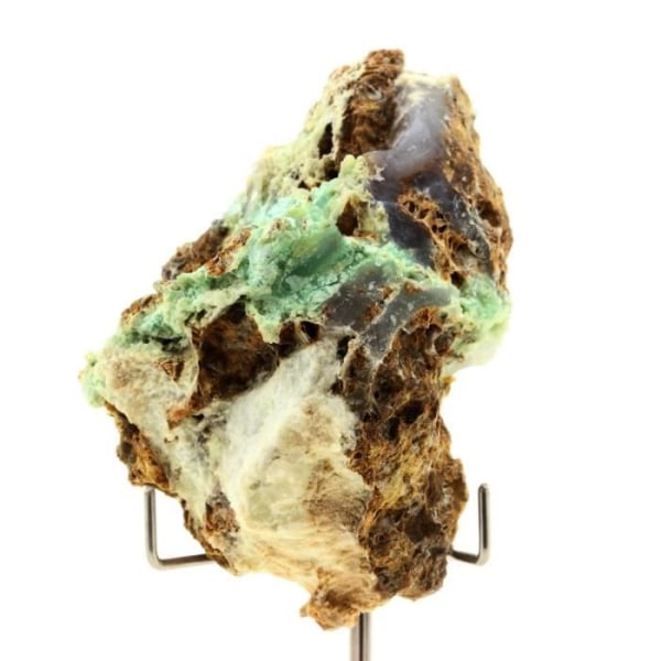 Stenar och mineraler. Chrysocolla + Agat. 105,0 cent. Yavapai Co., Arizona, USA.