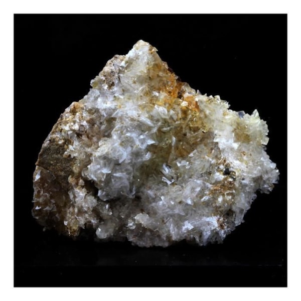 Stenar och mineraler. Pyrit + Kalcit + Dolomit. 186,0 cent. Lamalou-les-Bains, Hérault, Frankrike..