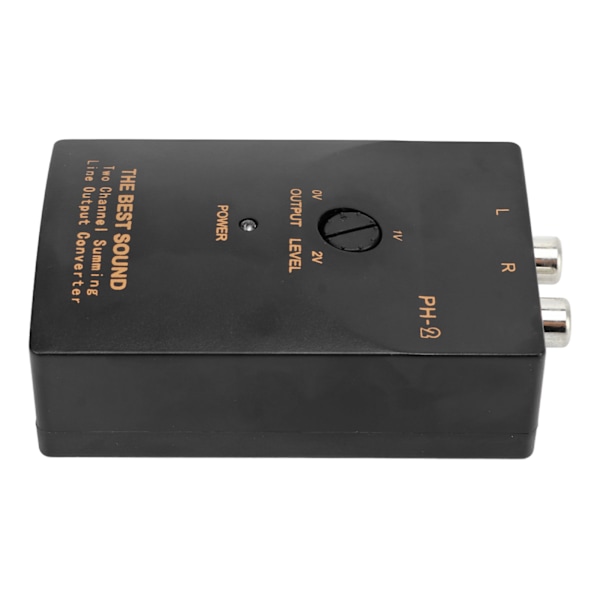 50W bilstereokonverter 2-kanals 20Hz til 20KHz RCA-linjeudgangskonverter til biler