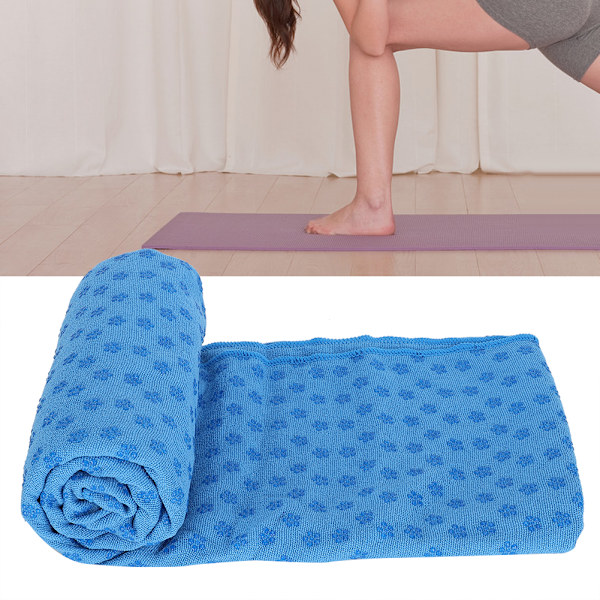 Halkskyddande Yogamattaöverdrag - Himmelblå, 183 x 63cm