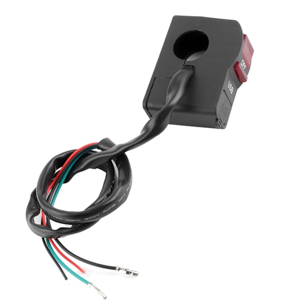 5V 2A motorcykel forlygte sluk-knap med USB-oplader til 0,9 tommer styr vandtæt