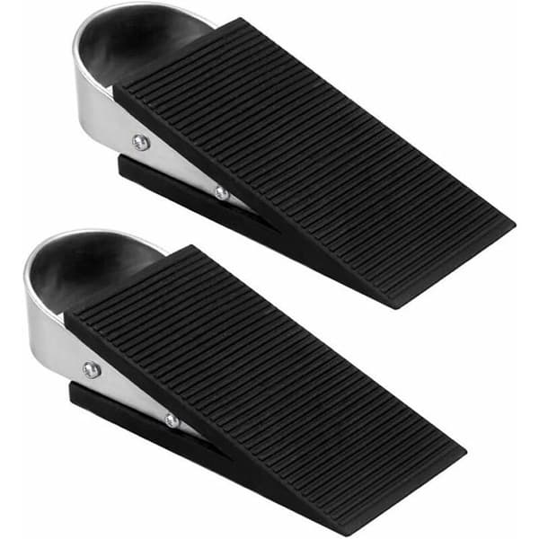 Dörrstoppskil 2-pack Stor kraftig gummidörrstopp halkfri kontor hem (2-pack)
