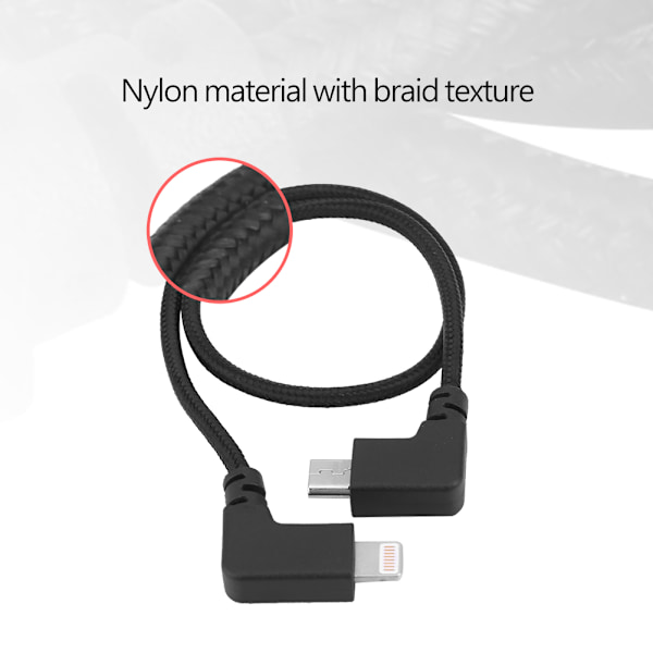 RC-linjekabel Micro USB til Drone-fjernkontroll for DJI MAVIC PRO/AIR/SPARK (for IOS)