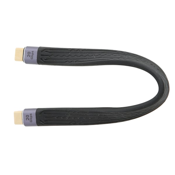 Typ C till Typ C Kabel 22cm PD 100W Snabbladdning FPC Stark Metall 4K 60Hz PD Snabbladdningskabel för Telefon Laptop