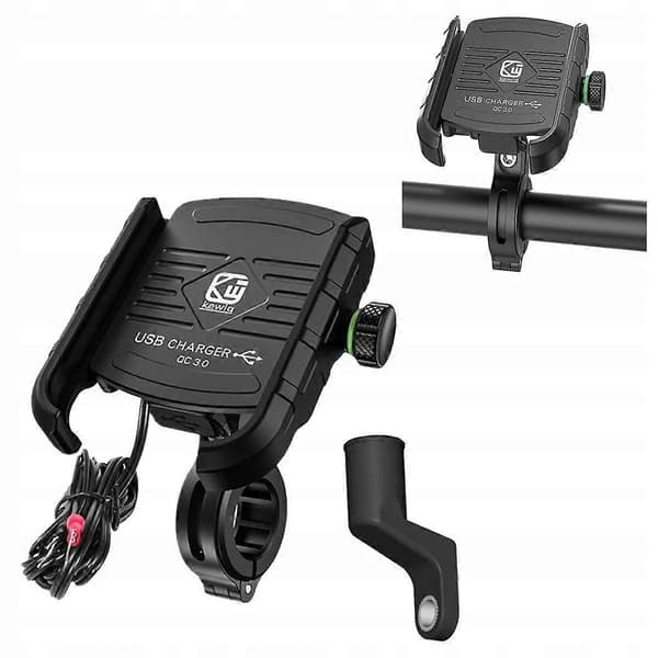 Mobilholder Motorcykel Kewig Oplader Qc 3.0[BEMS]