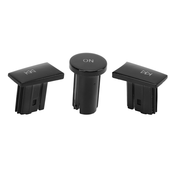 3 stk Multimedia Knapper Kontrollknapp Biltilbehør Erstatning for Benz ML GL Klasse 20122015 (Piano Black)