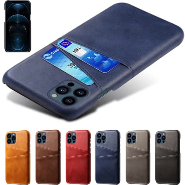 【BEMS】Kompatibel med iPhone 13 Pro deksel kortholder - Blå blue