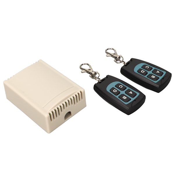 Rele Kaukokytkin 4 Kanavaa 10A ABS Langaton Moduuli 433Mhz Lähettimellä Nostin Ikkunalle DC12V 24V