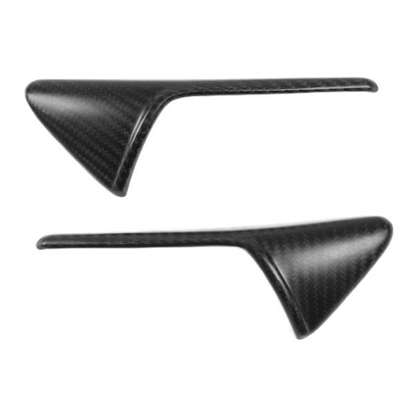 1 Par Sido-kameraventskydd Trim Äkta Kolfiber Dekoration Ersättning för Tesla Model 3 Model Y Matt