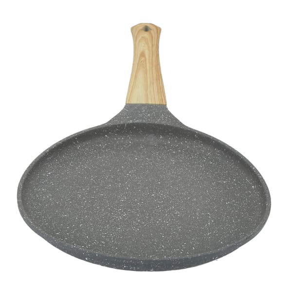 Non-stick stekepanne, 28 cm/11 tommer, flat bunn, jevn varme, med håndtak