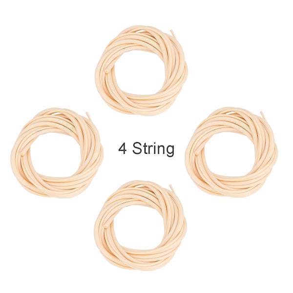 4 st Ukulele Bass Strängar Set 5mm 4mm 3mm 2.5mm