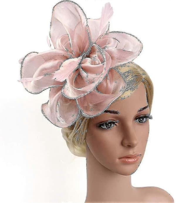 Fjernet Partyhat Blomstret Glitter Tiara Klemme Og Pandebånd Dame Pink