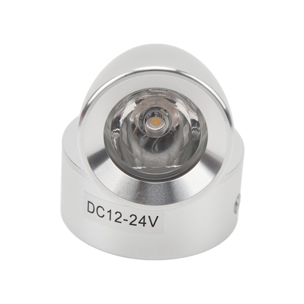 Lukuvalo DC12V - 24V Korkea Kirkkaus Lämmin Valkoinen Valo LED RV Sänkyvalaisin kuorma-autoihin Asuntoautoihin Perävaunuihin Laivoihin Veneisiin Hopea