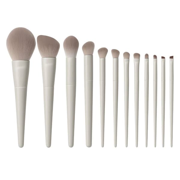 Technique PRO Cloud sminkborsteset - 12 professionella sminkborstar med vitt etui[BEMS]