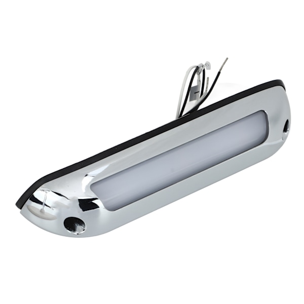8 tuuman RV LED -kuistin valopalkki DC12V 385LM hopeanvärinen kuori meripihkanvärinen valaistus universaali matkailuautoihin veneisiin jahteihin
