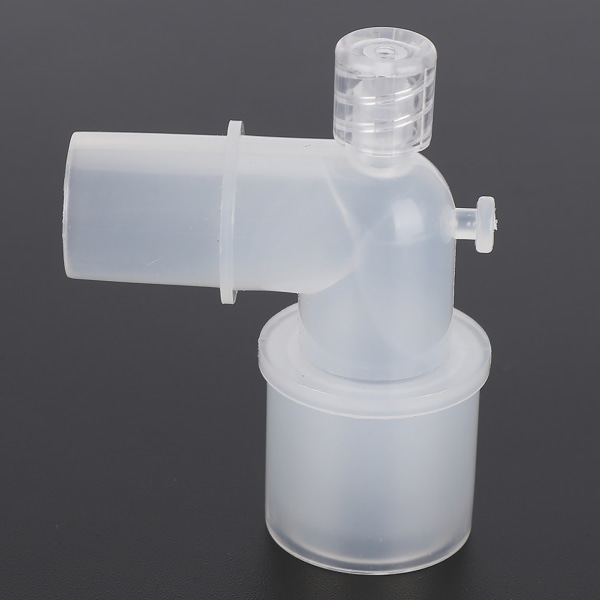 TIMH L-formet plastikslangeforbindelsesadapter Åndedrætsslangetilslutningsadapter til ventilationsrør
