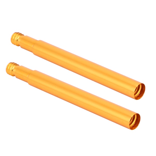 2 stk. 60 mm Cykel Presta Ventil Forlænger Indre Dæk Ventiler Forlængelse (Guld)