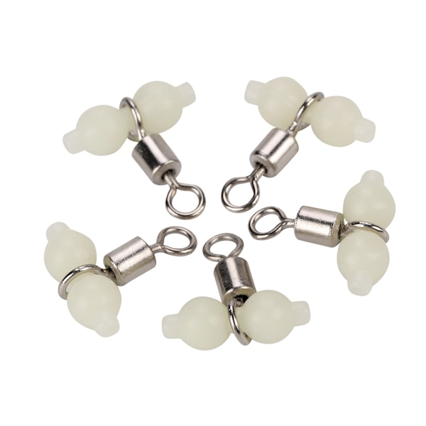 5 st Luminous Fishing Rolling Swivels Connector Havfiske Tackel (L)