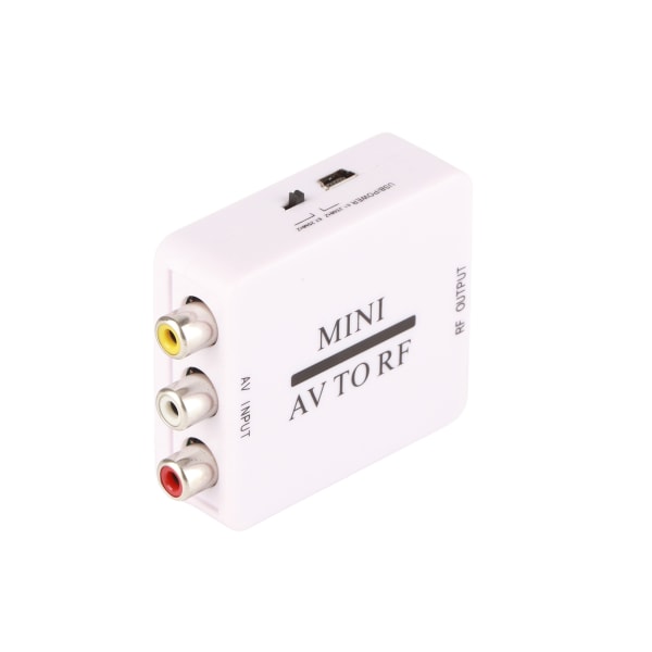 AV till RF Converter Box TV Signal Switcher RF 67,25Mhz 61,25Mhz AV till RF++