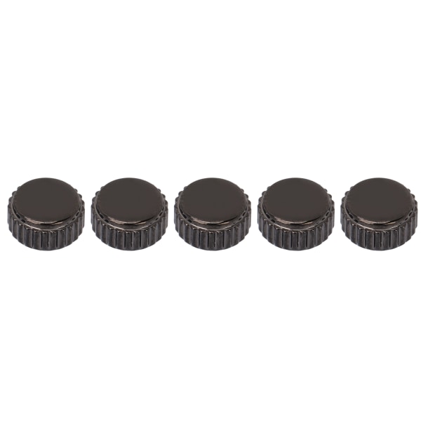 BEMS 5pcs Steel Watch Crown Watch Head Watchmaker Repairing Parts Replacement Accessories Black6mm / 0.24in