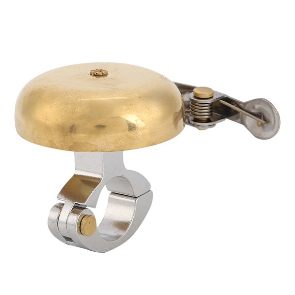 Cykel Messing Ring Anodiseret Klokke Cykling Lydadvarsel Skarp Lyd Landevejscykel Klokke (Guld)