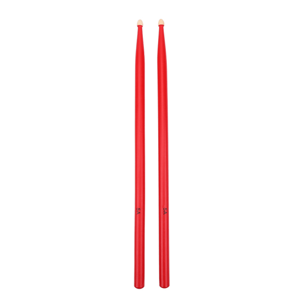 TIMH 1 par praktiske trommestokke i ahorntræ Trommestikker Musikinstrumenttilbehør (rød)