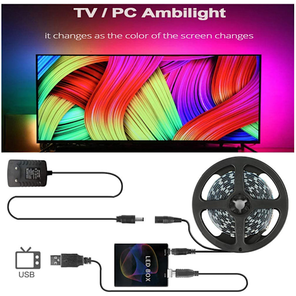 LED-Strips Smart LED-Strips TV PC Baggrundsbelysning Computermonitor