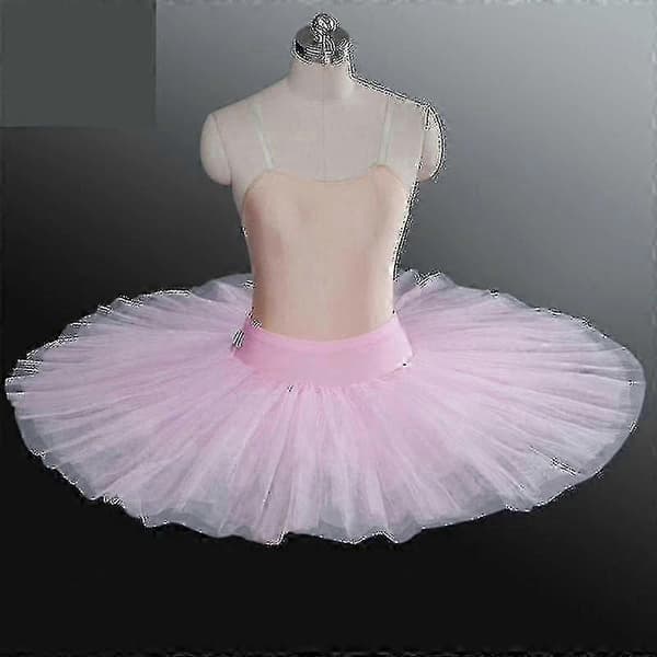 Professionel Ballet Tutu til Voksne Sort Hvid Rød Dansekjole Da-Good Black S
