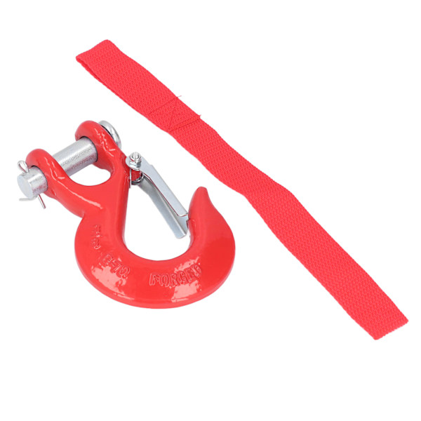3/8-tums Clevis Safety Hook Stål 18000lbs Limit Capacity Antirust för Port Off Road Rescue LiftingRöd