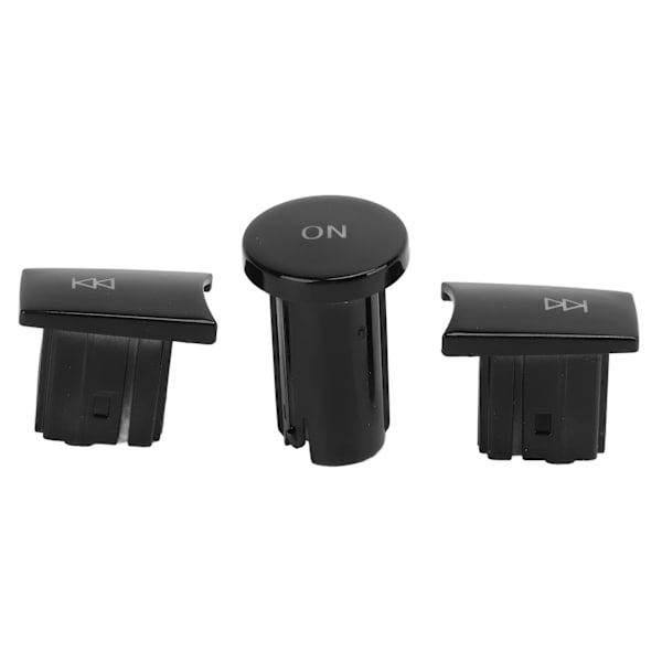 3 stk Multimedia Knapper Kontrollknapp Biltilbehør Erstatning for Benz ML GL Klasse 20122015 (Piano Black)