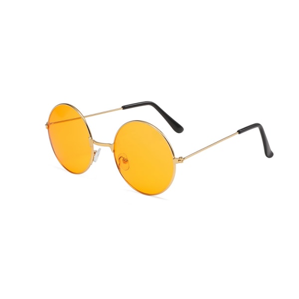 Lennon Style V røde klassiske runde polariserte UV400 solbriller orange slices