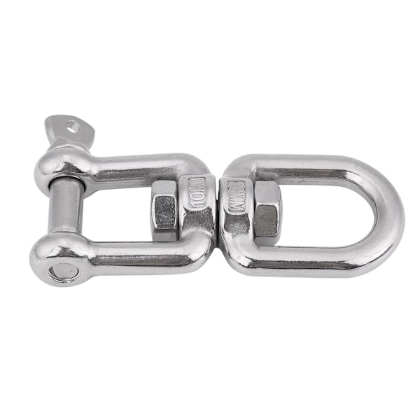 Heavy Duty 304 Rostfritt stål Svängring Snap Rolling Shackle Device (10 mm)