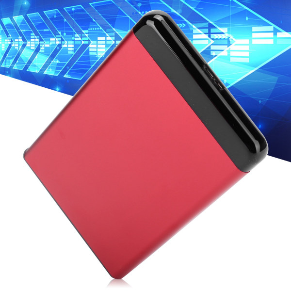 Mobil hårddiskhölje USB3.0 Bärbar 2,5-tums SSD/HDD för SATA Aluminiumlegeringshölje 8TB Rouge ++