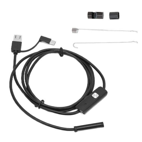 TIMH 3 i 1 endoskop HD autoreparation klimaanlæg kanal mikrokamera endoskop til Android mobiltelefon computer