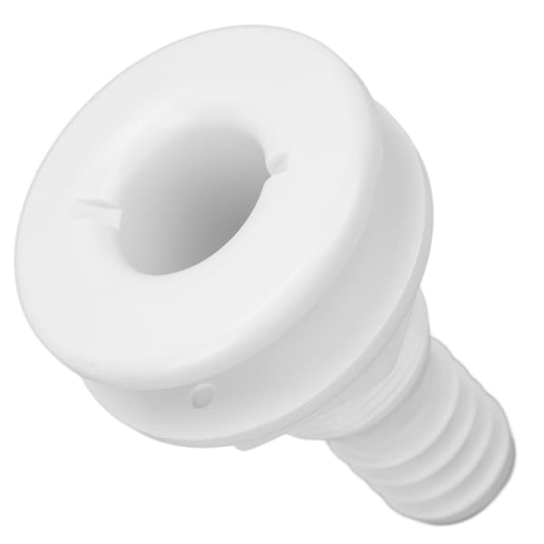 【BEMS】1in Thru Hull Fitting ABS Lige slagfast slangeforbindelsestilbehør Kompatibel med både MarinesWhite