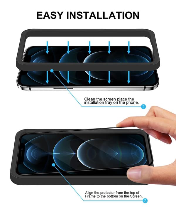 【BEMS】6-Pack Compatible with iPhone SE Tempered Glass Screen Protector Lens Protector Cleaning Kit Transparent Transparent Kompatibel med iPhone SE 2022