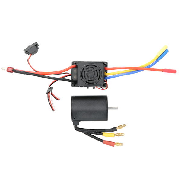 3650 Vattentät 3900KV Borstlös Motor 60A Borstlös ESC Delar Set för 1/10 RC Bil