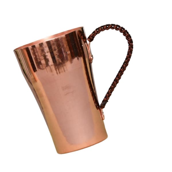 Moscow Mules Kopp 400ml Robust Dricksmugg Ren Kopparmugg Kompatibel med Te Mjölk Hem with handle