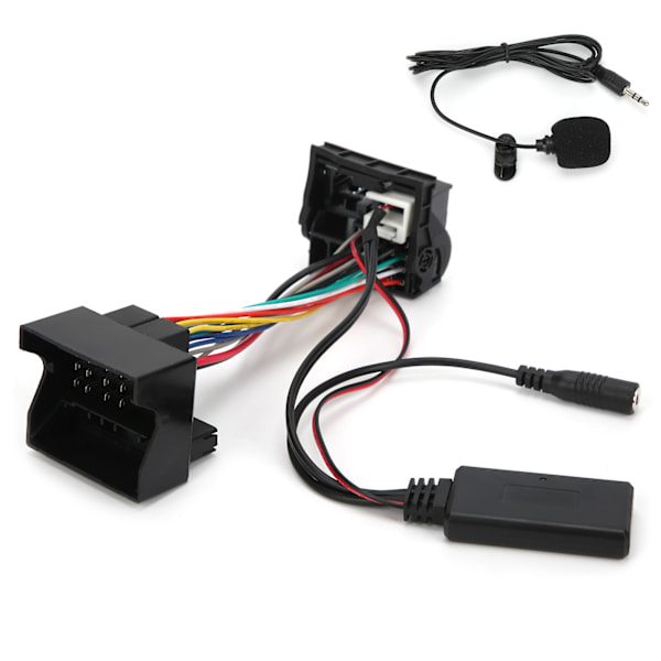 12-pinners Bluetooth AUX-IN-kabel Stereo lydadapter med mikrofon Passer til Peugeot 207 307 407 308