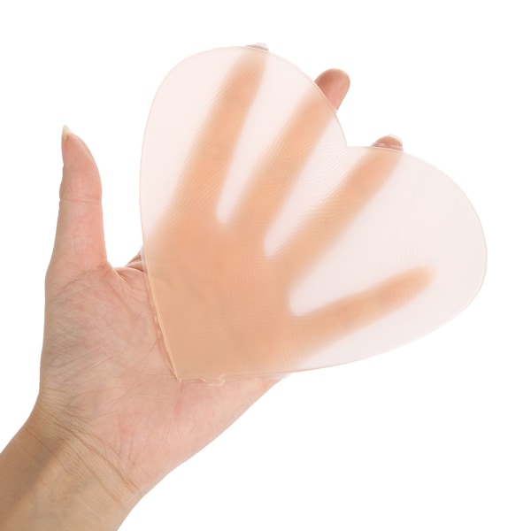 Silikon Chest Enhancer Pad Anti Wrinkle Anti Aging Bröstlyft Bröstlapp Flesh Heart++/