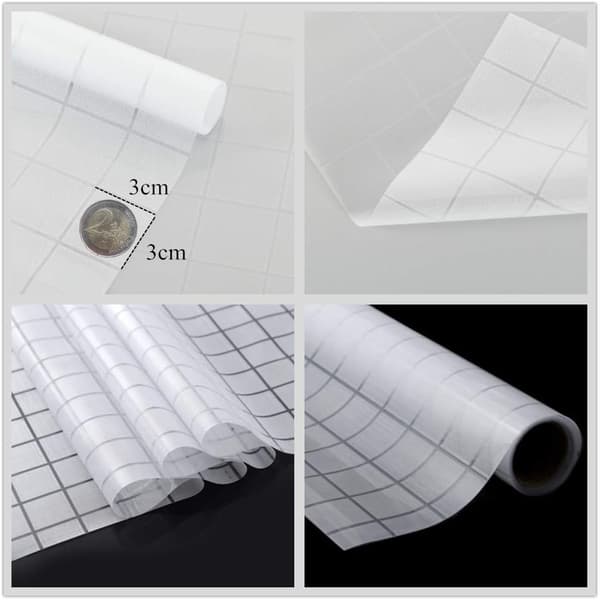 【BEMS】Electrostatic Window Film Anti-UV Anti-Peep Plaid Pattern
