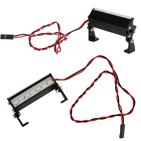 RC 4LED Super Ljus Taklampa 55mm Ljusramp för Traxxas 1/16 Teton 1/16 Summit 1/16 E Revo