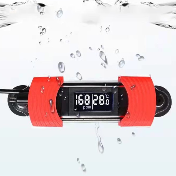 TIMH-akvaariolämpömittari HD-digitaalinäytöllä USB virtalähteellä toimiva vedenpitävä kalibrointityyppinen akvaariolämpömittari merivedelle TDS-vedenlaatutestillä