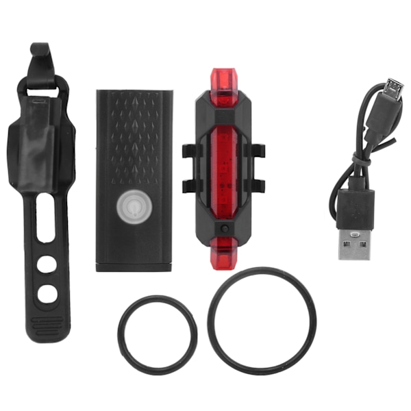Sykkelfor- og baklys USB-oppladbare supersterke sykkellys foran og bak